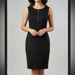 Joseph Ribkoff Elegant Black Sleeveless Dress size 10 soft new